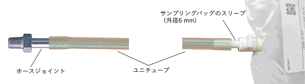 ユニチューブでの取付イメージ図